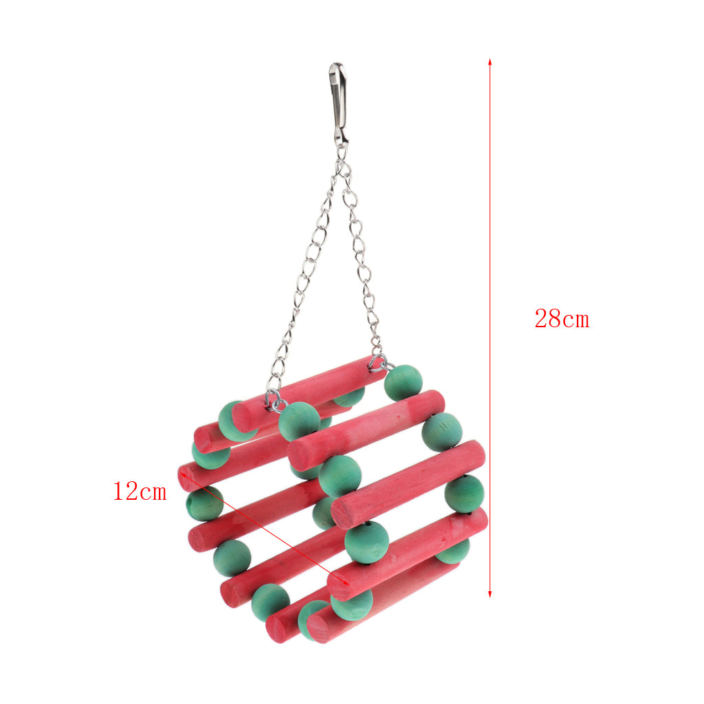 Pet Parrot Chew Swing/Tunnel/Bell Toys Cage Decoration Hanging Toy Tunnel