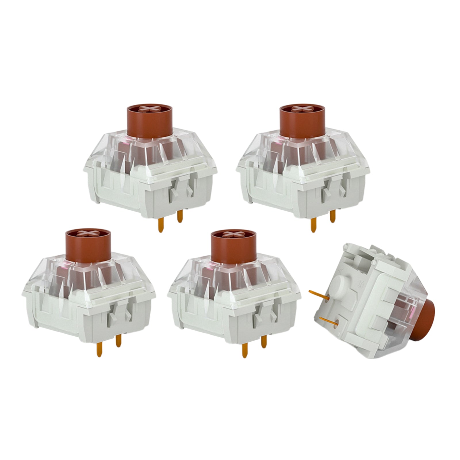 5x Pieces Kailh Box Switches for Mechanical Gaming Keyboards 3 pins Brown