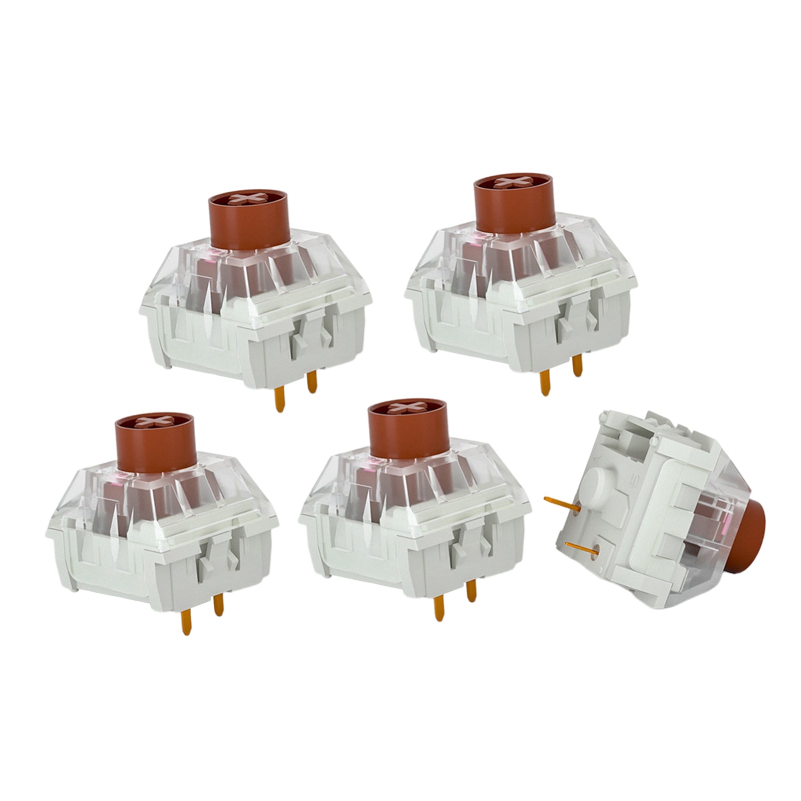 5x Pieces Kailh Box Switches for Mechanical Gaming Keyboards 3 pins Brown