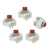 5x Pieces Kailh Box Switches for Mechanical Gaming Keyboards 3 pins Brown