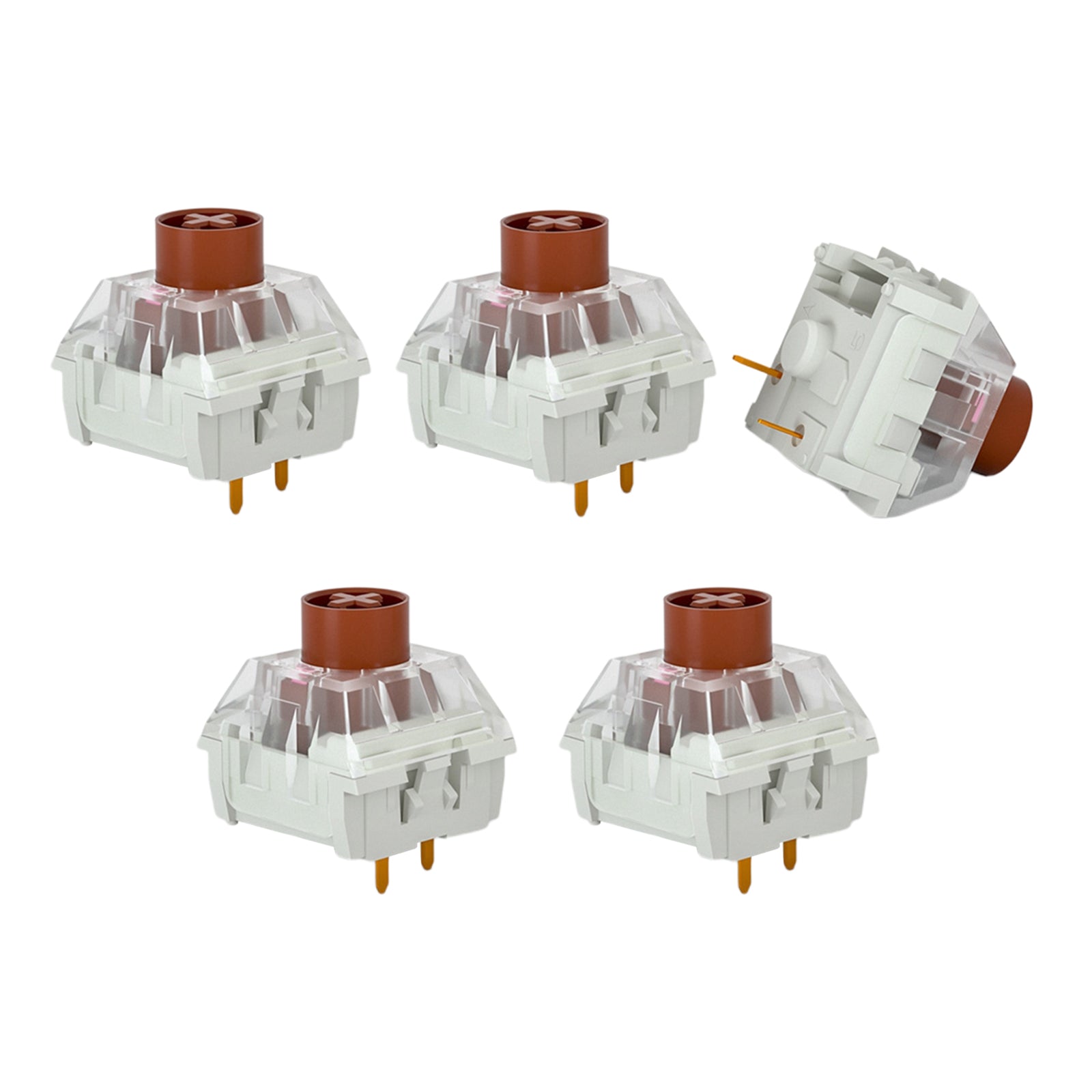 5x Pieces Kailh Box Switches for Mechanical Gaming Keyboards 3 pins Brown