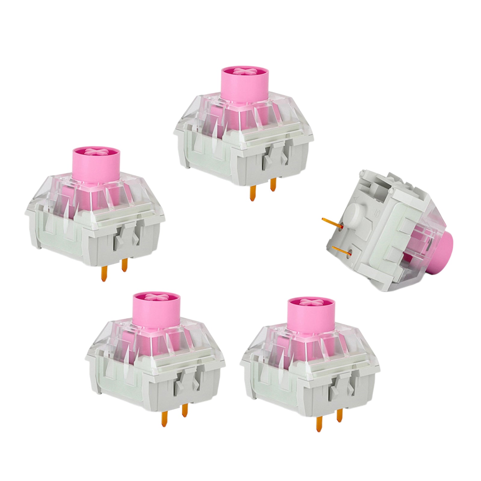 5x Pieces Kailh Box Switches for Mechanical Gaming Keyboards 3 pins Pink