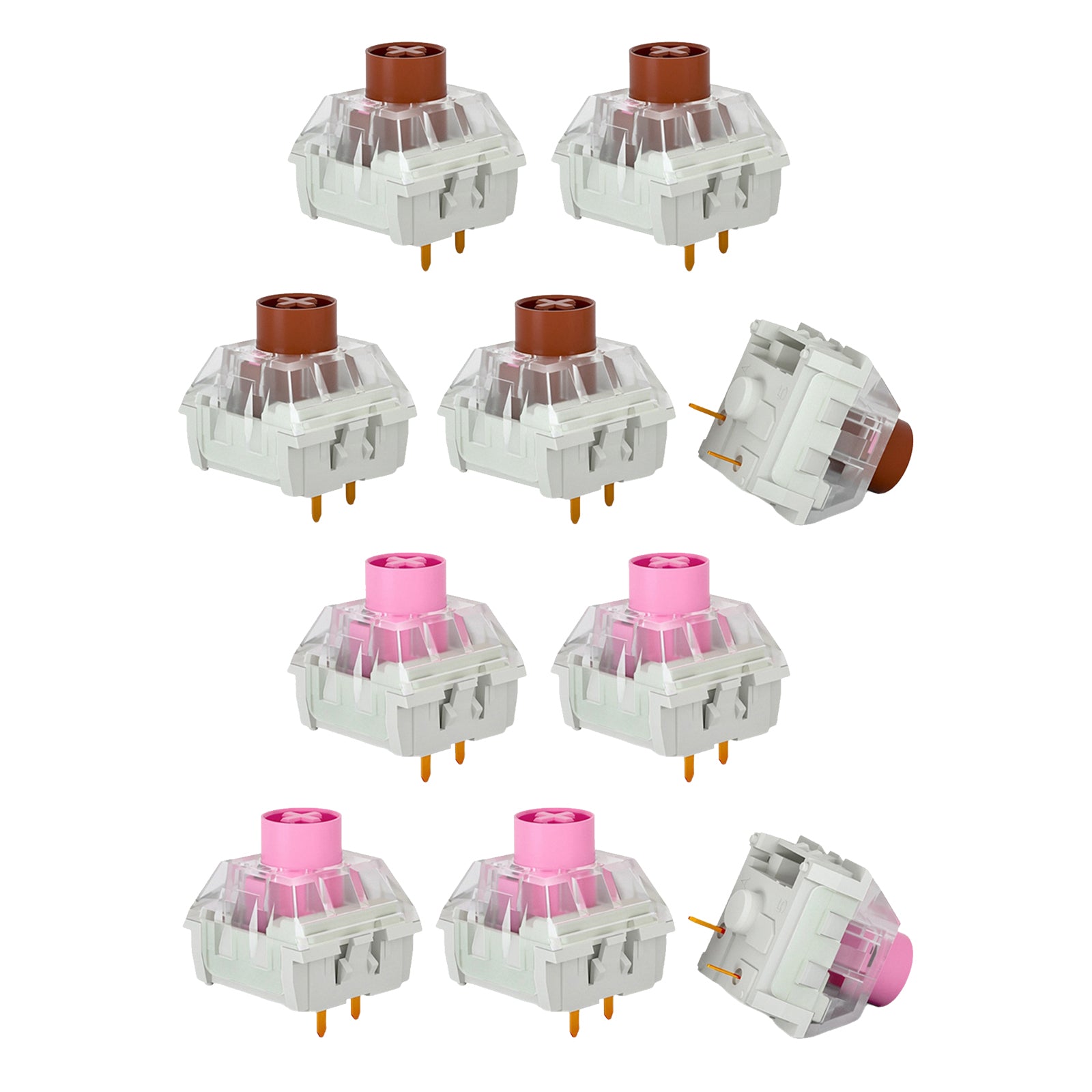 5x Pieces Kailh Box Switches for Mechanical Gaming Keyboards 3 pins Pink