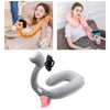 Flexible U Shaped Neck Pillow Mobile Phone Holder Bracket Support Elephant