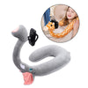 Flexible U Shaped Neck Pillow Mobile Phone Holder Bracket Support Elephant