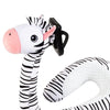 Flexible U Shaped Neck Pillow Mobile Phone Holder Bracket Support Zebra