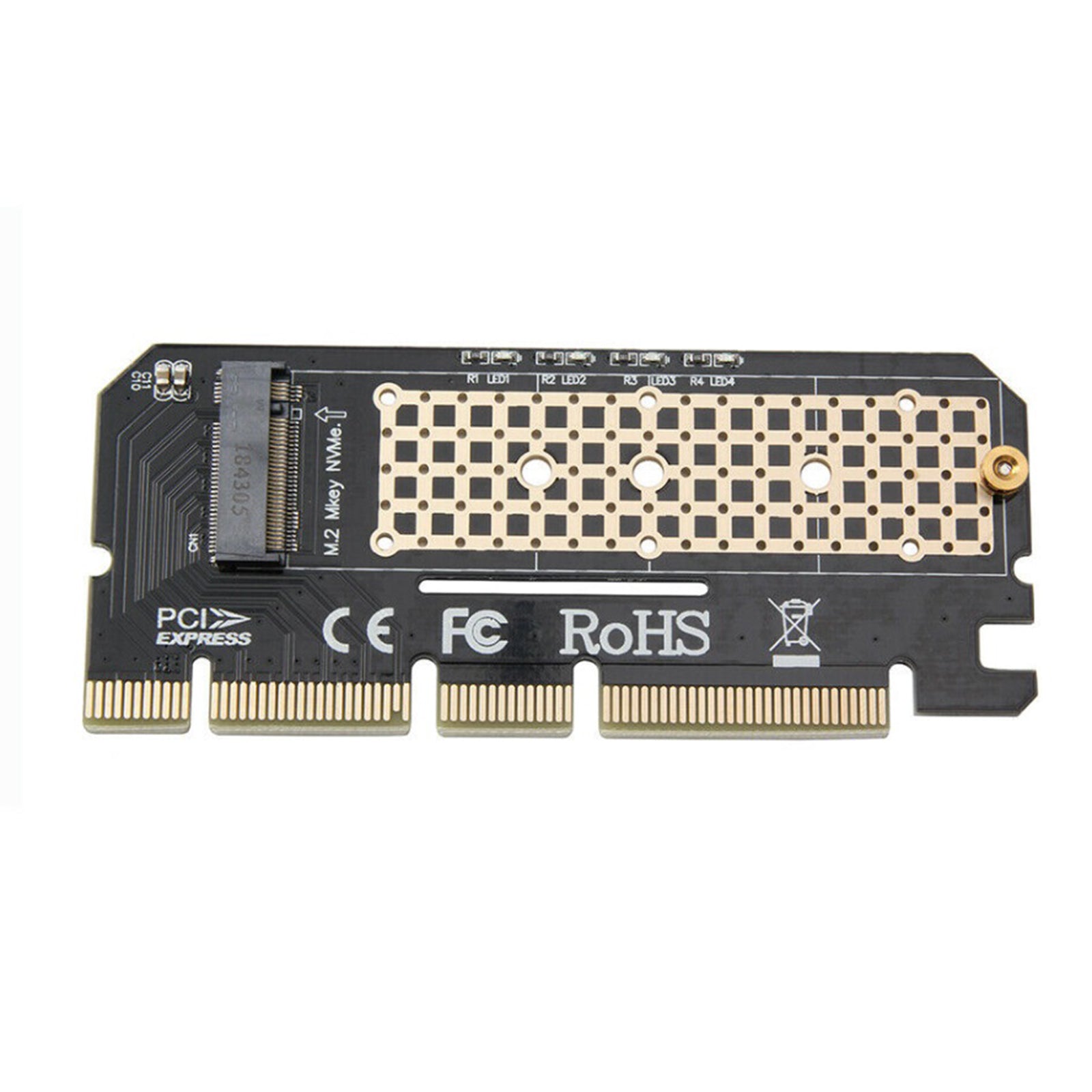 M.2 NVMe SSD to PCI-E Express 3.0 X4 X8 X16 Adapter Expansion Card 2280 mm