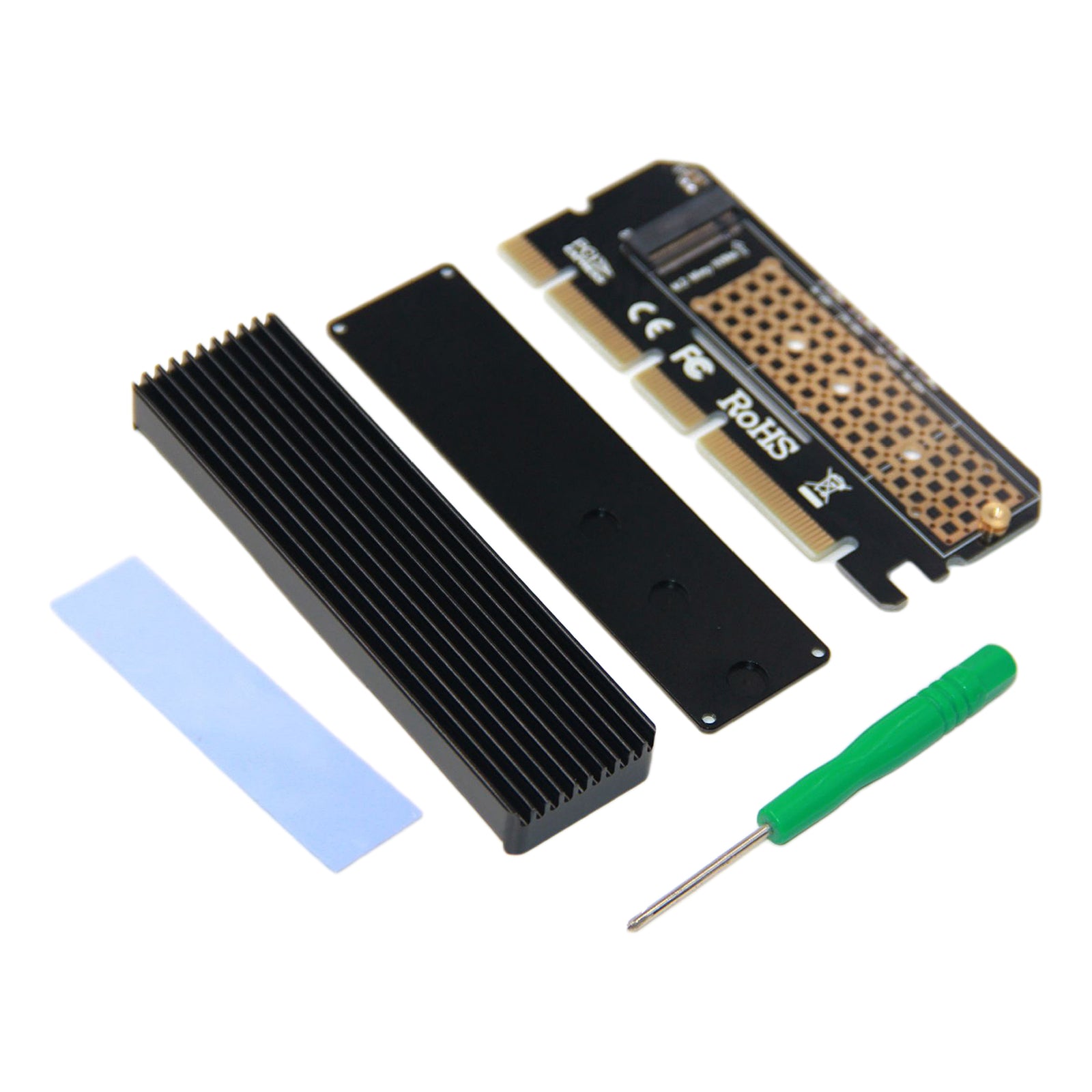 M.2 NVMe SSD to PCI-E Express 3.0 X4 X8 X16 Adapter Expansion Card 2280 mm