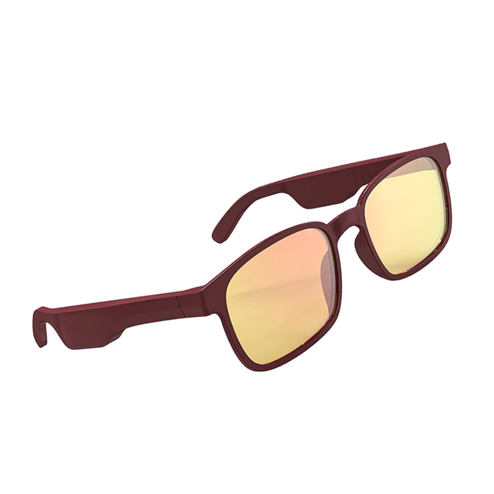 Bluetooth Sunglasses Stereo Headphones Smart Glasses Brown Round