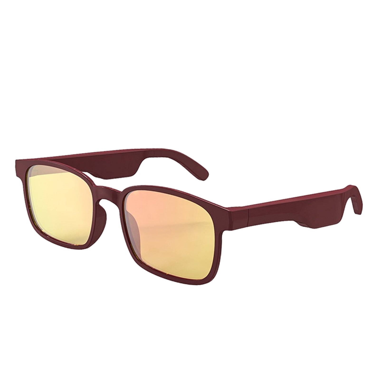 Bluetooth Sunglasses Stereo Headphones Smart Glasses Brown Round