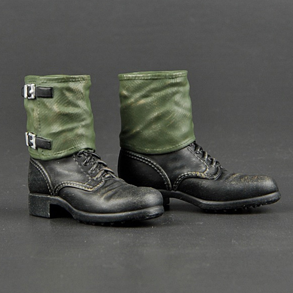 New Handmade 1/6th Soldier Combat Boots Shoes For 12" Action Figure Body B