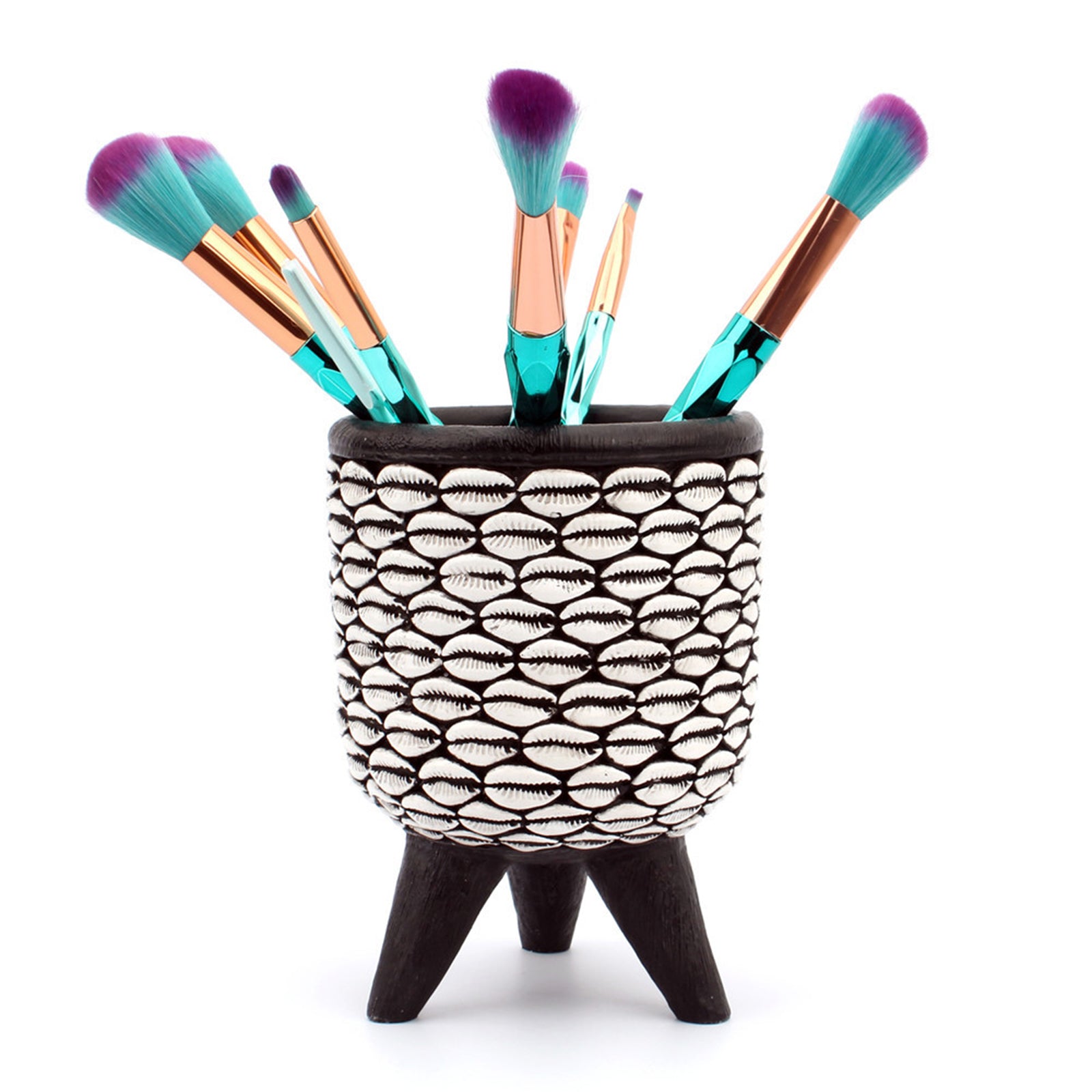 Multiuse Resin Tabletop Makeup Pen Brushes Holder Container Pencil Cup