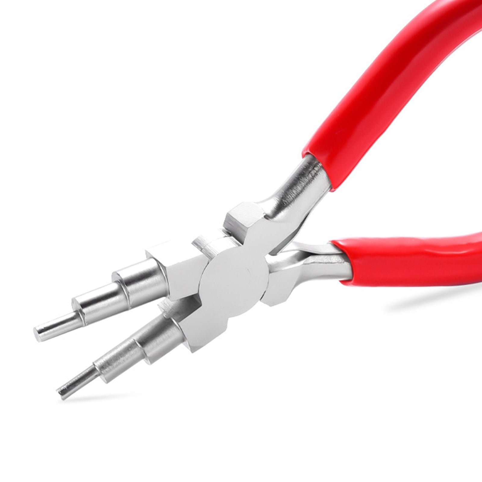 6 in 1 Bail Wire Looping Forming Pliers for DIY Loop and Jump Rings Red