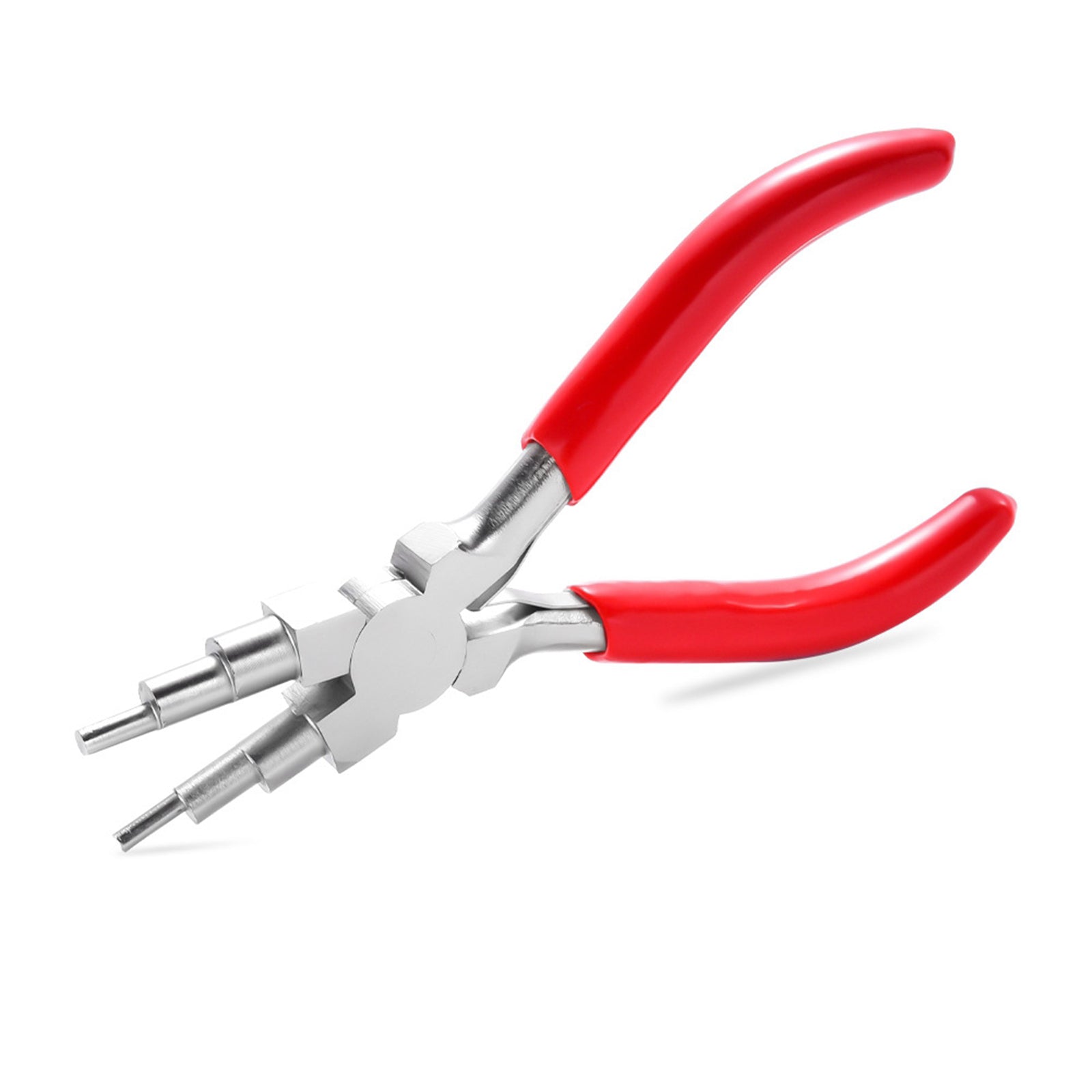 6 in 1 Bail Wire Looping Forming Pliers for DIY Loop and Jump Rings Red