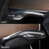 Car Steering Wheel Paddle Shift Trim For Tesla Model 3 Model Y Carbon Fiber