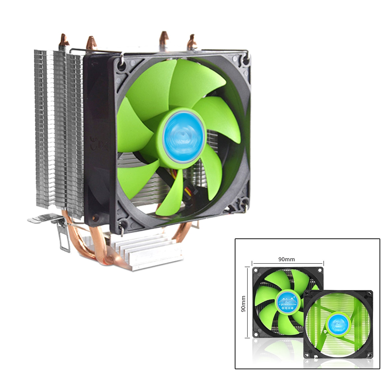 Desktop CPU Cooling Fan Radiator Cooler Replacement for intel LGA 775/1155