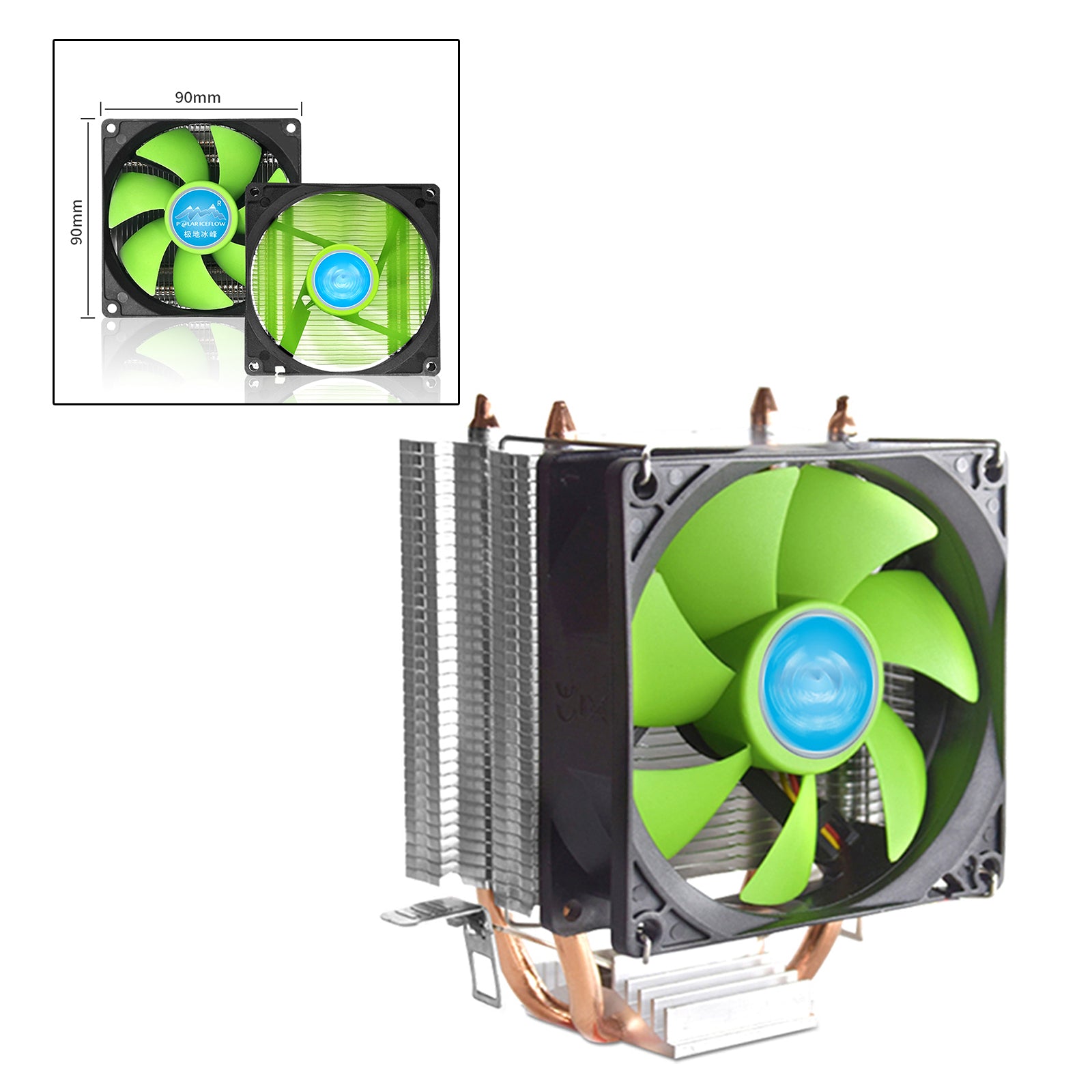 Desktop CPU Cooling Fan Radiator Cooler Replacement for intel LGA 775/1155