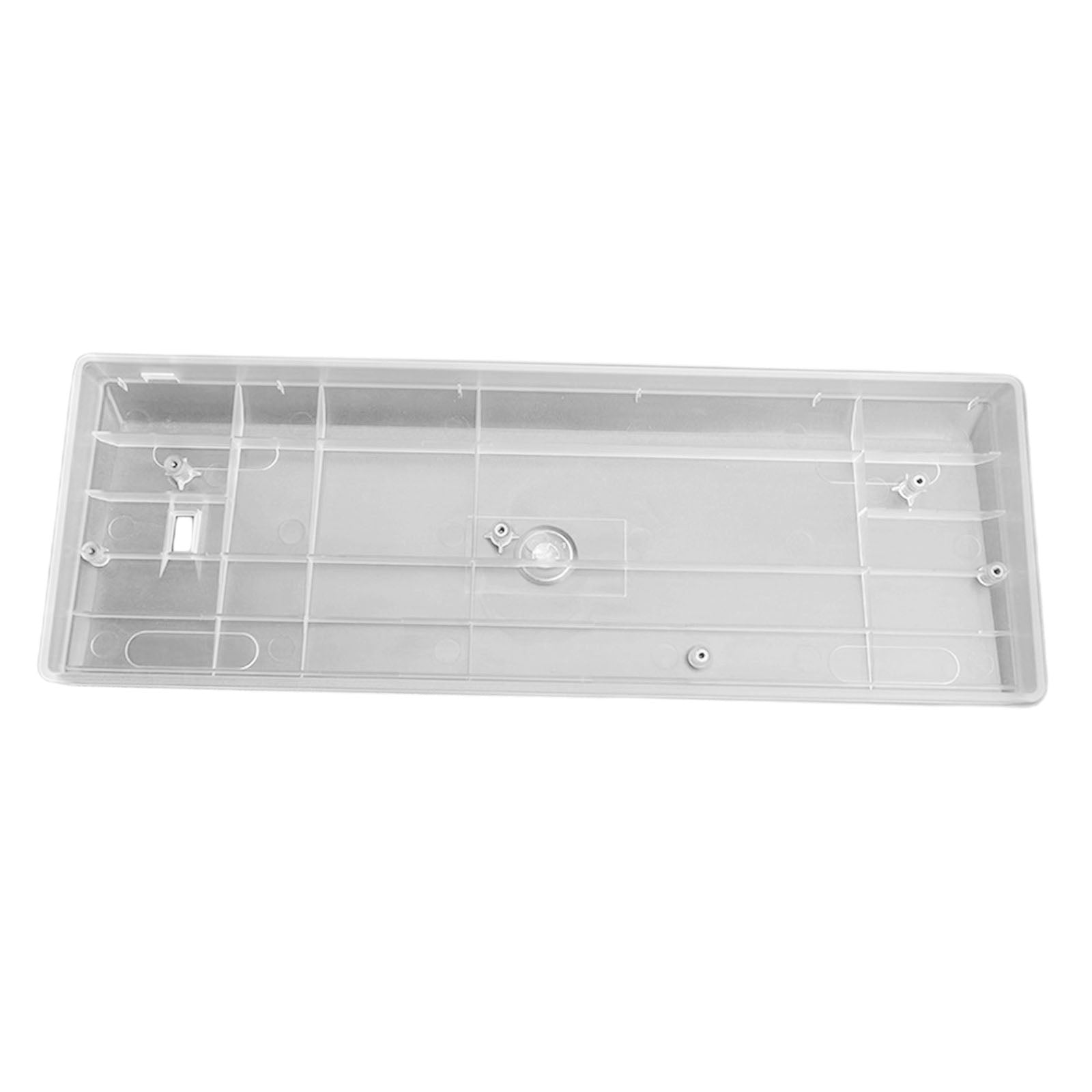 60% Compact  Plastic Keyboard Case Compatible with GH60 POKER2 POK3R clear