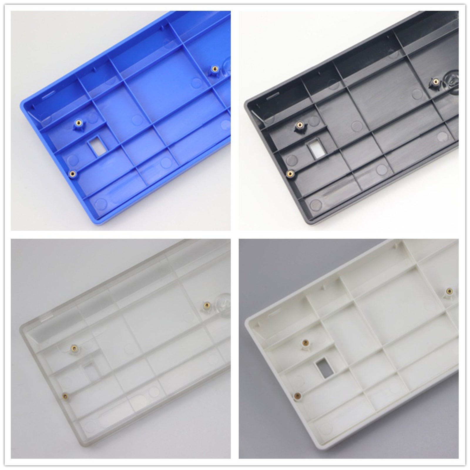 60% Compact  Plastic Keyboard Case Compatible with GH60 POKER2 POK3R clear