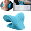 Neck and Shoulder Relaxer Pillow for Cervical Spine Alignment Device  Blue