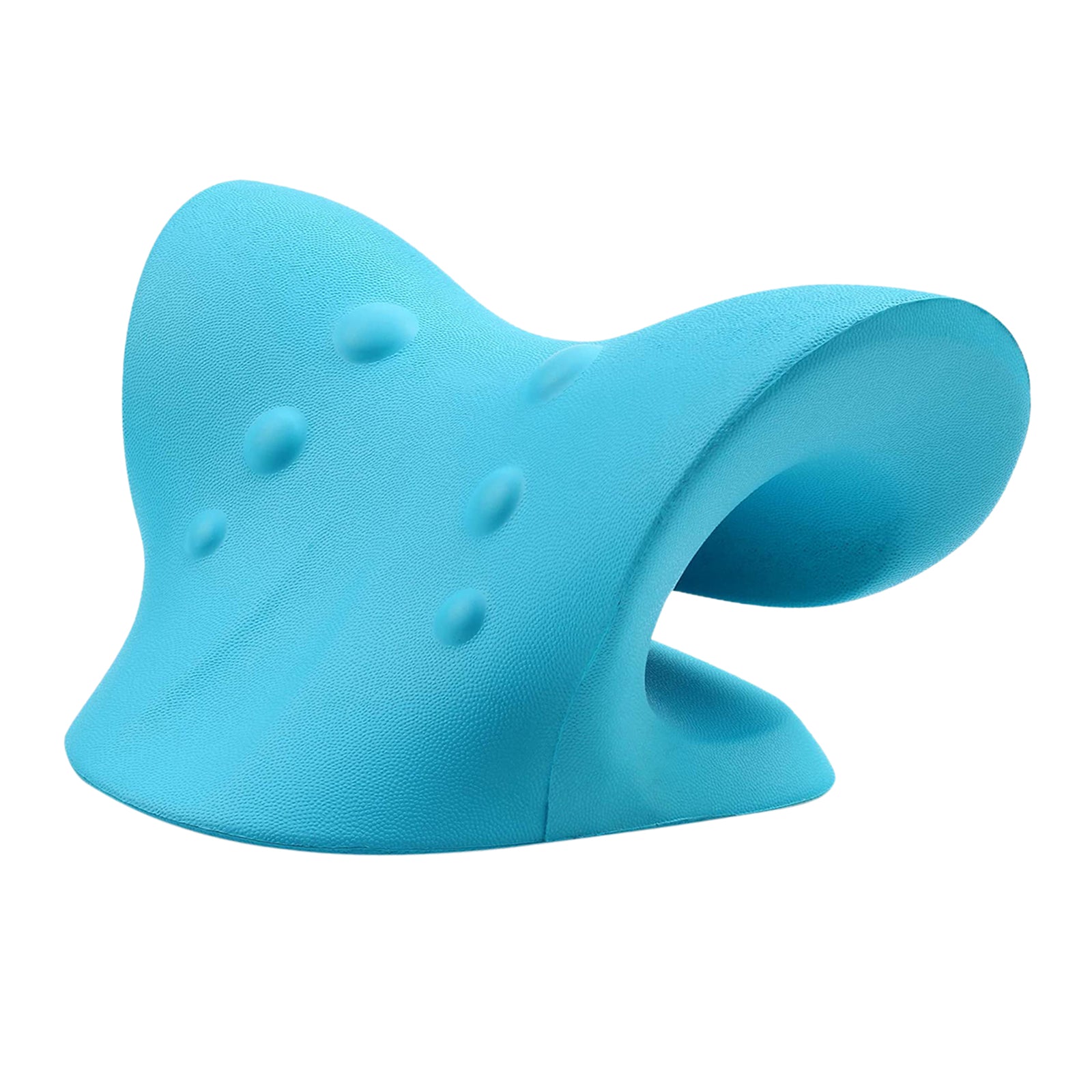 Neck and Shoulder Relaxer Pillow for Cervical Spine Alignment Device  Blue