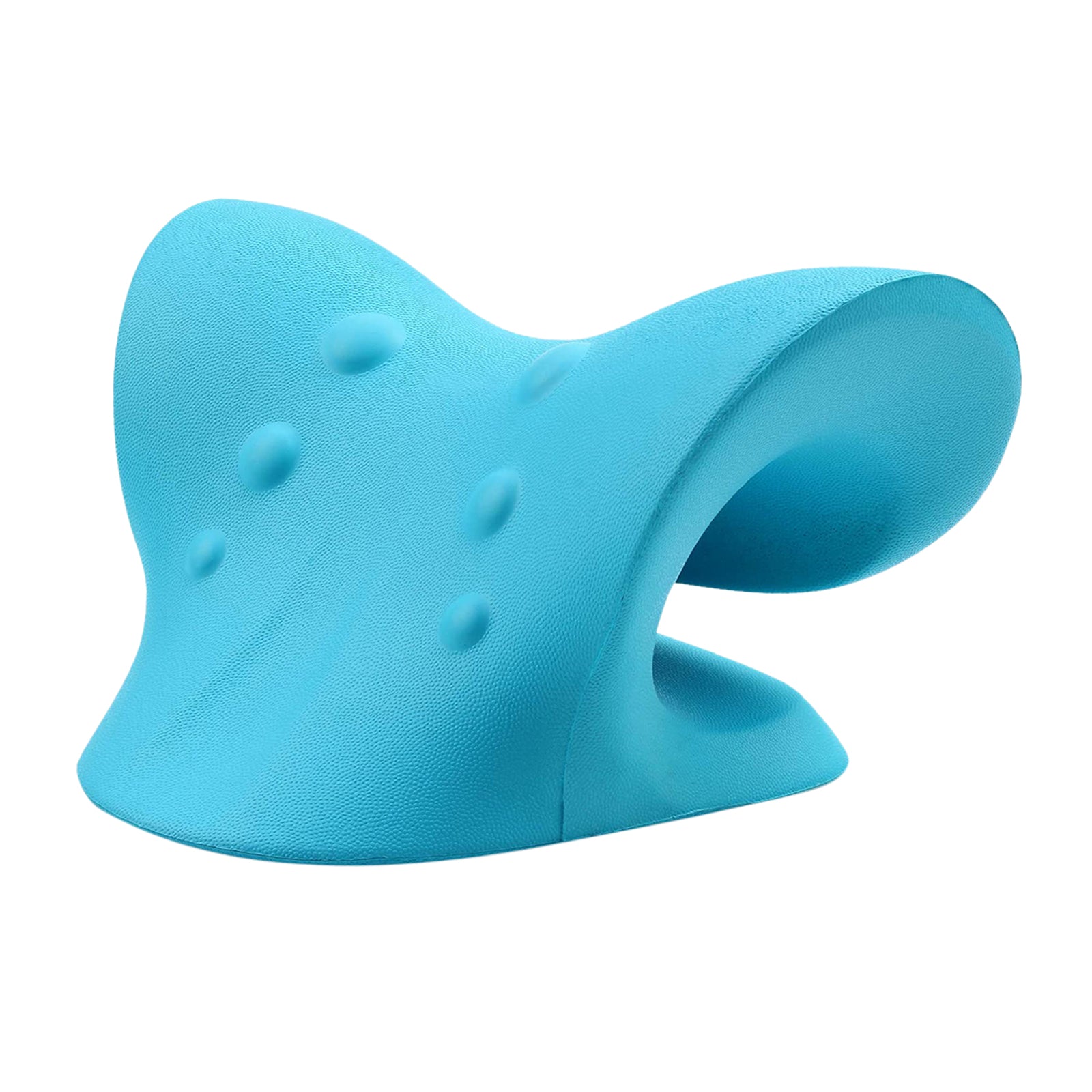 Neck and Shoulder Relaxer Pillow for Cervical Spine Alignment Device  Blue