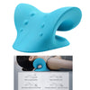 Neck and Shoulder Relaxer Pillow for Cervical Spine Alignment Device  Blue