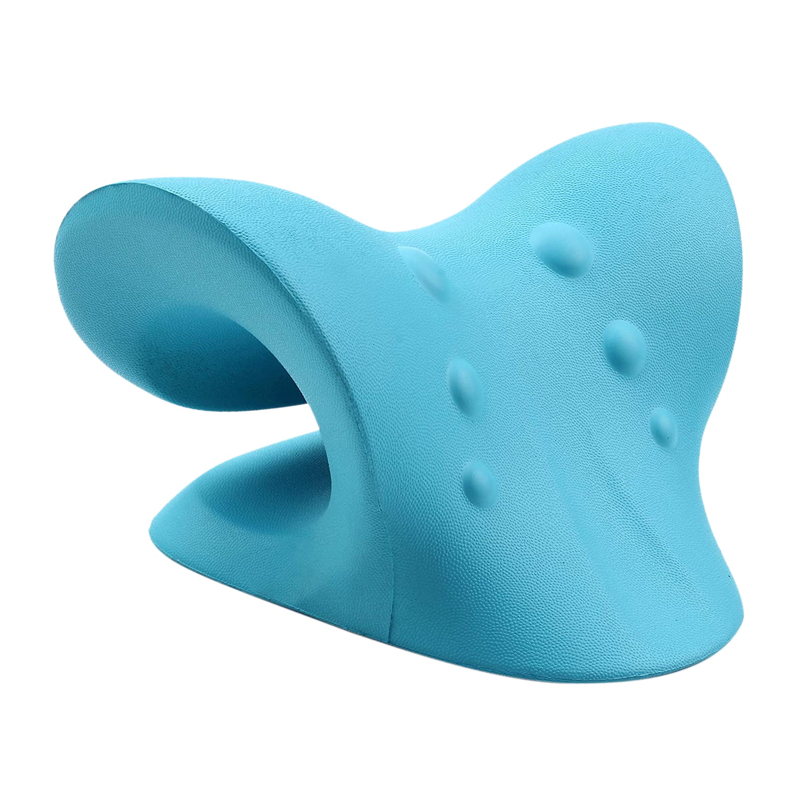 Neck and Shoulder Relaxer Pillow for Cervical Spine Alignment Device  Blue