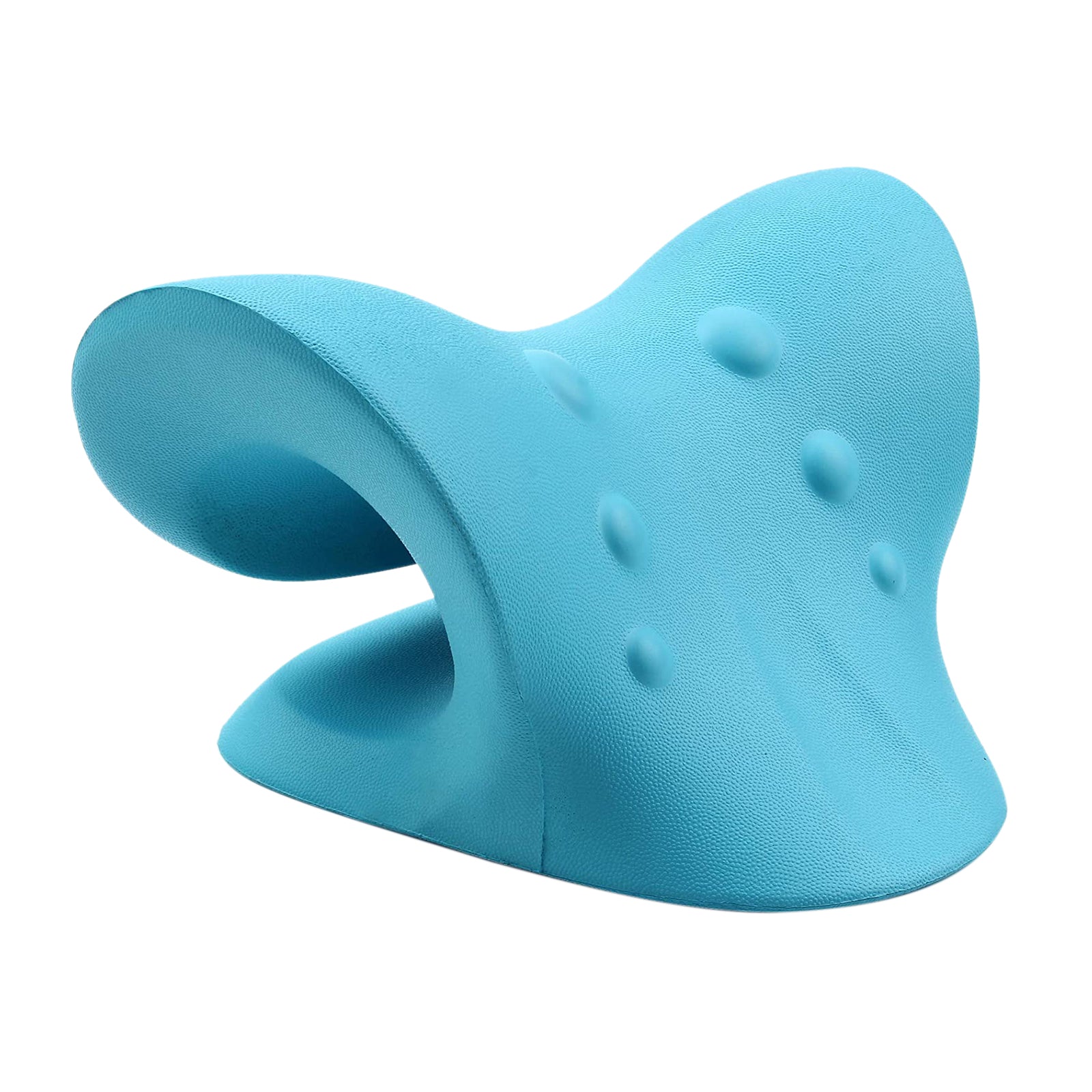 Neck and Shoulder Relaxer Pillow for Cervical Spine Alignment Device  Blue