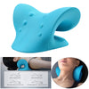 Neck and Shoulder Relaxer Pillow for Cervical Spine Alignment Device  Blue