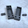 Set of 2 Graphite Crucible Ingot Mould Mold Set Metal Melting Casting Tool