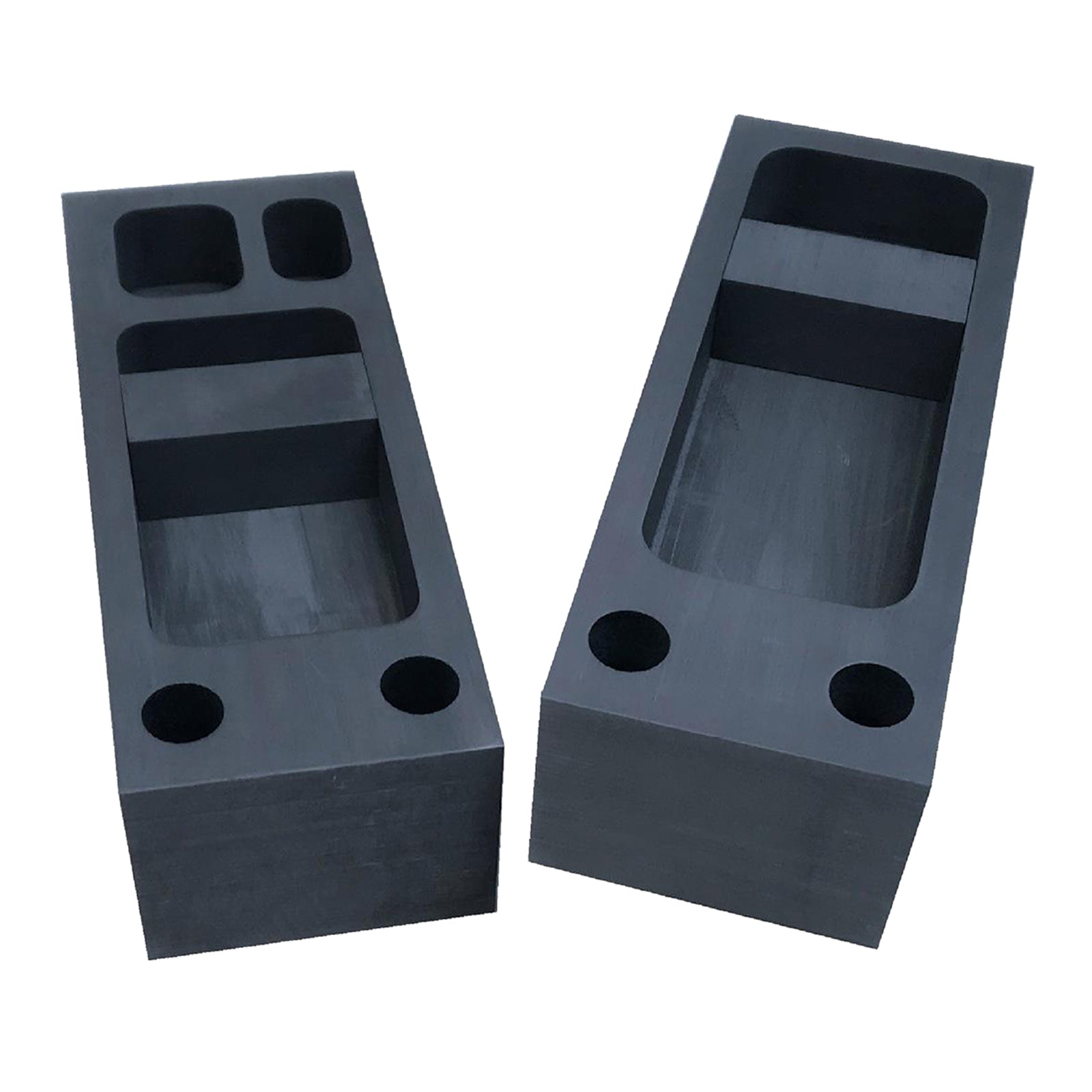 Set of 2 Graphite Crucible Ingot Mould Mold Set Metal Melting Casting Tool