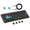 Mechanical Gaming Keyboard 61 Keys Multi Color Backlit for PC Mac