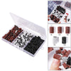 Nail Art Sanding Bands Gel Polish Remover Tool w/Mandrel 210pcs Mixed Color