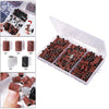 Nail Art Sanding Bands Gel Polish Remover Tool w/Mandrel 210pcs Brown