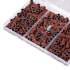 Nail Art Sanding Bands Gel Polish Remover Tool w/Mandrel 210pcs Brown