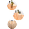 220ML Square Bamboo Wooden Lotion Pump Bottle Dispenser Vials Jar