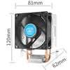 Desktop CPU Cooling Fan Radiator Cooler Replacement for INTEL LGA1156 LGA775