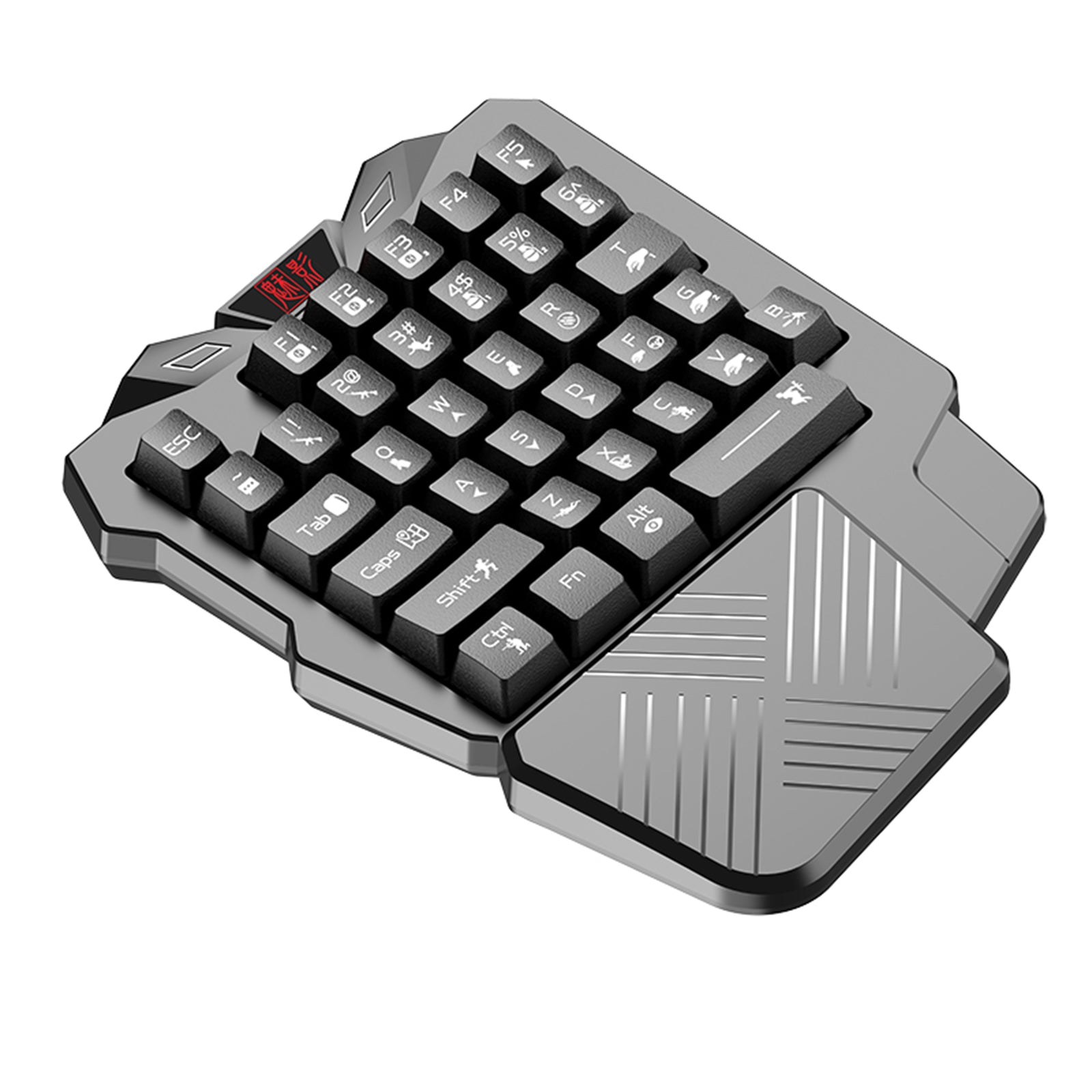 Portable Mini Single Hand Mechanical Gaming Keyboard 35 Keys for PC Games