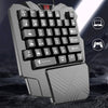 Portable Mini Single Hand Mechanical Gaming Keyboard 35 Keys for PC Games