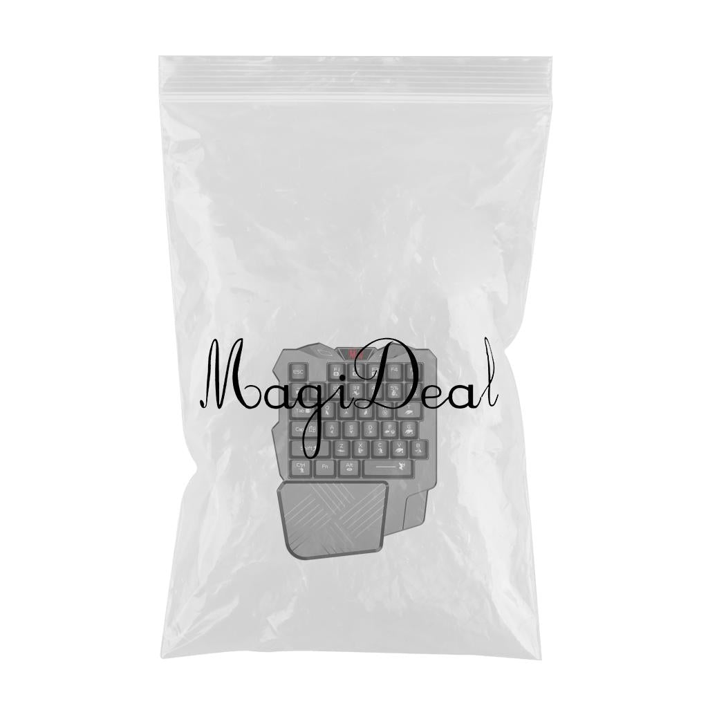 Portable Mini Single Hand Mechanical Gaming Keyboard 35 Keys for PC Games