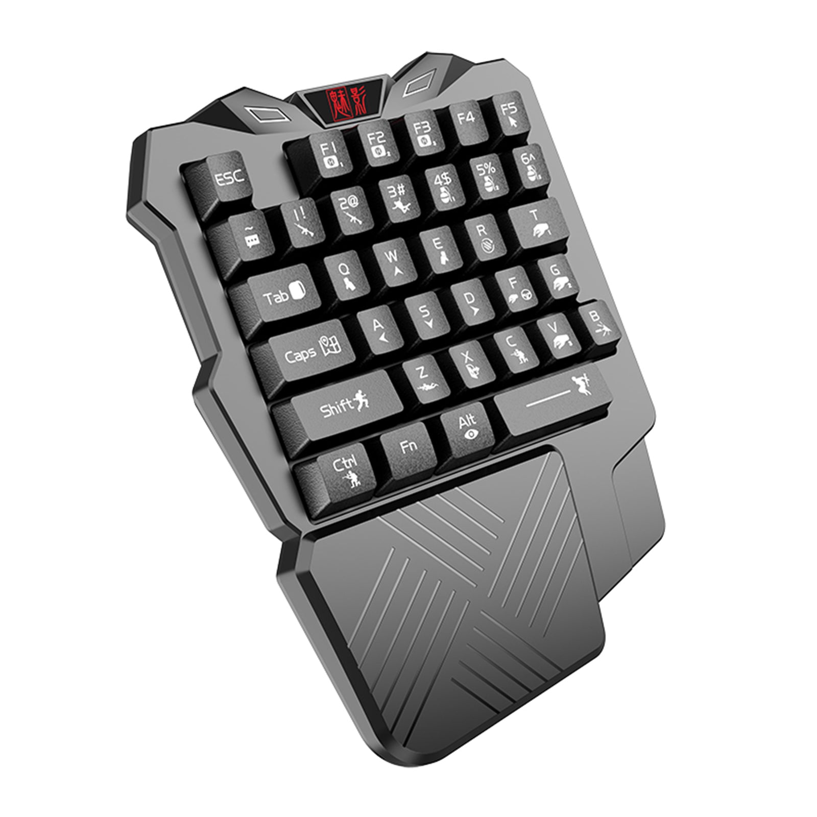 Portable Mini Single Hand Mechanical Gaming Keyboard 35 Keys for PC Games