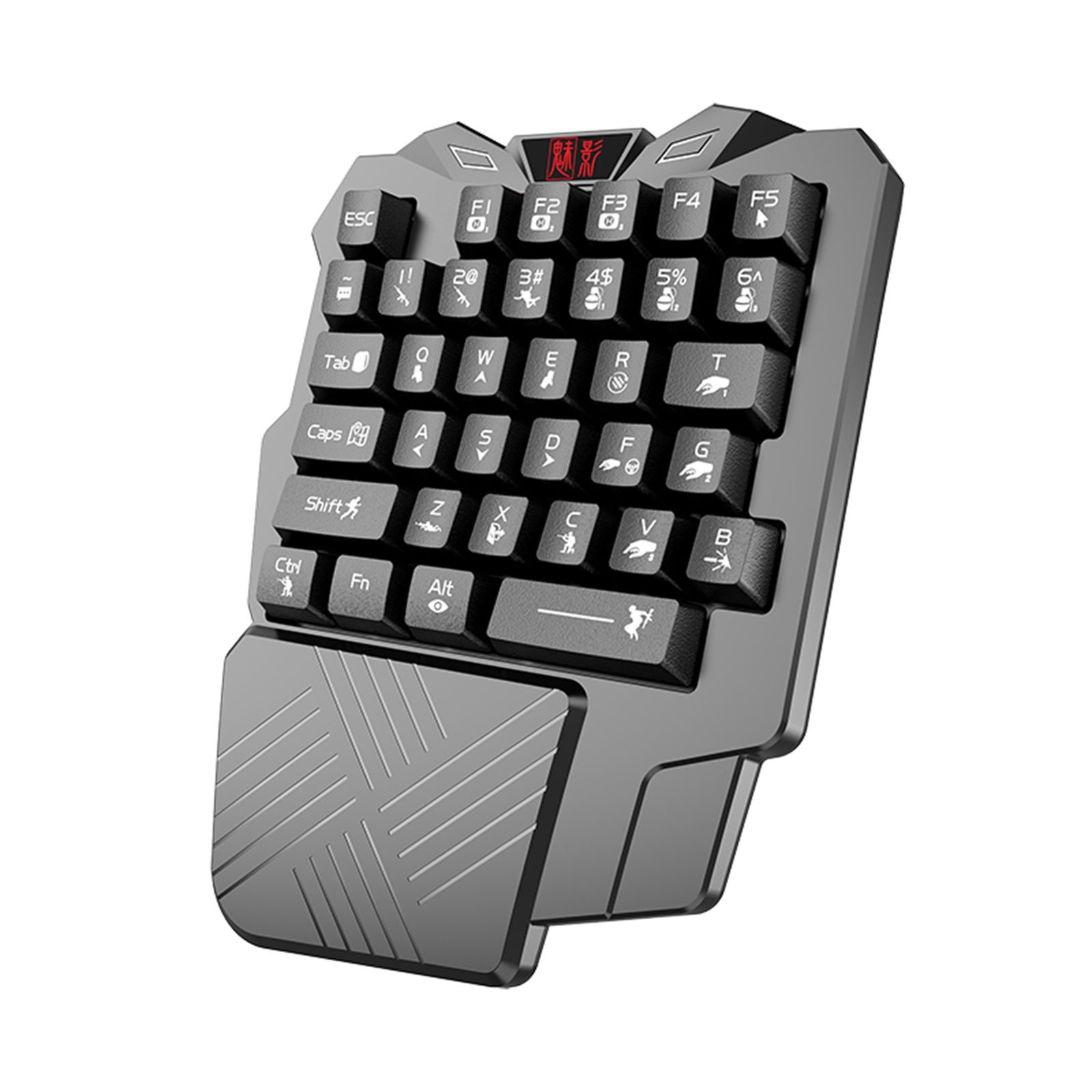 Portable Mini Single Hand Mechanical Gaming Keyboard 35 Keys for PC Games