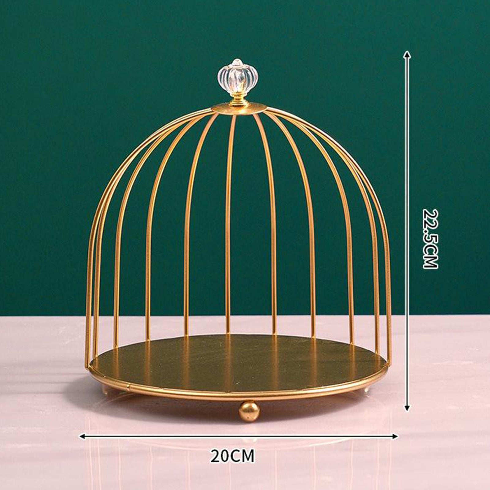 Bird Cage Desktop Perfume Organizer Holder Countertop Makeup Rack 1-Tier