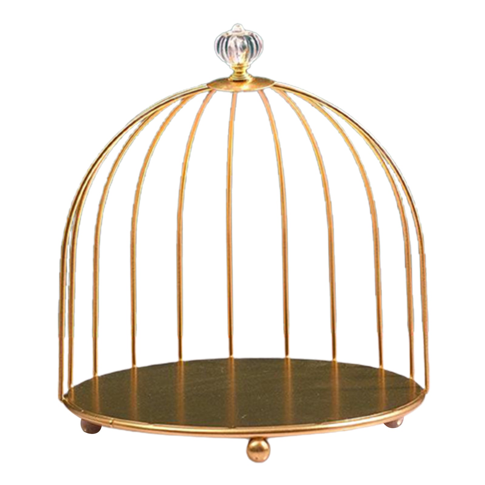 Bird Cage Desktop Perfume Organizer Holder Countertop Makeup Rack 1-Tier