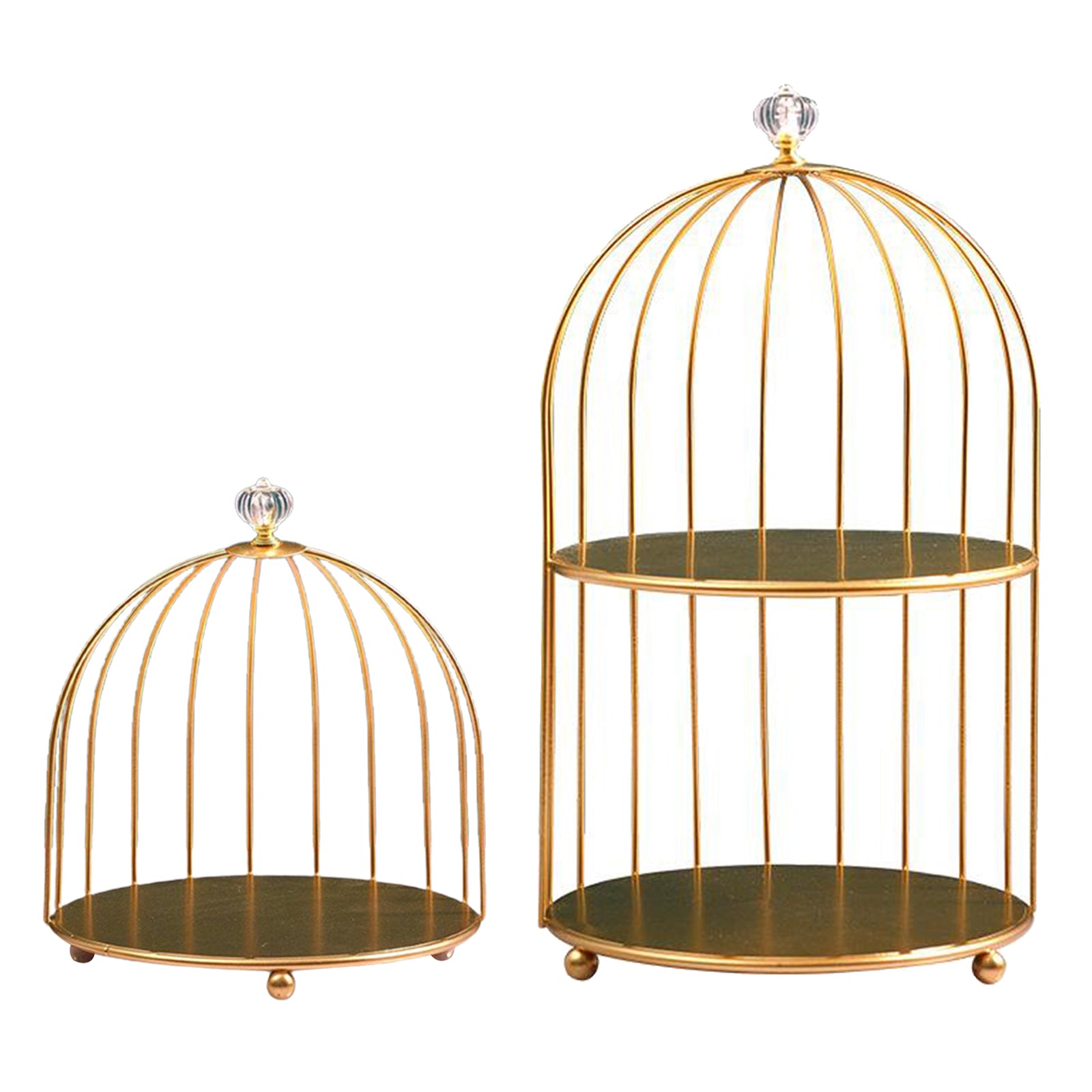 Bird Cage Desktop Perfume Organizer Holder Countertop Makeup Rack 1-Tier