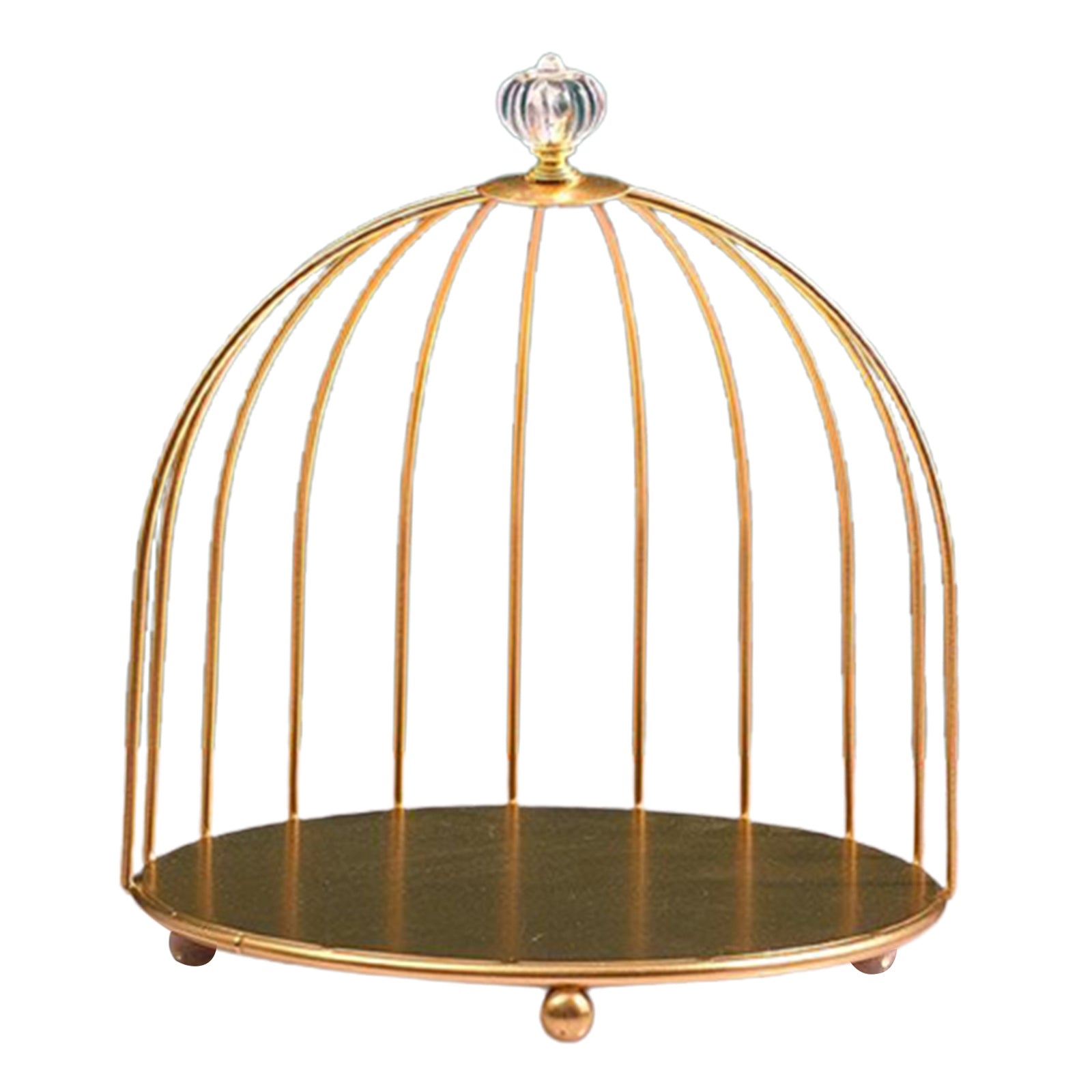 Bird Cage Desktop Perfume Organizer Holder Countertop Makeup Rack 1-Tier