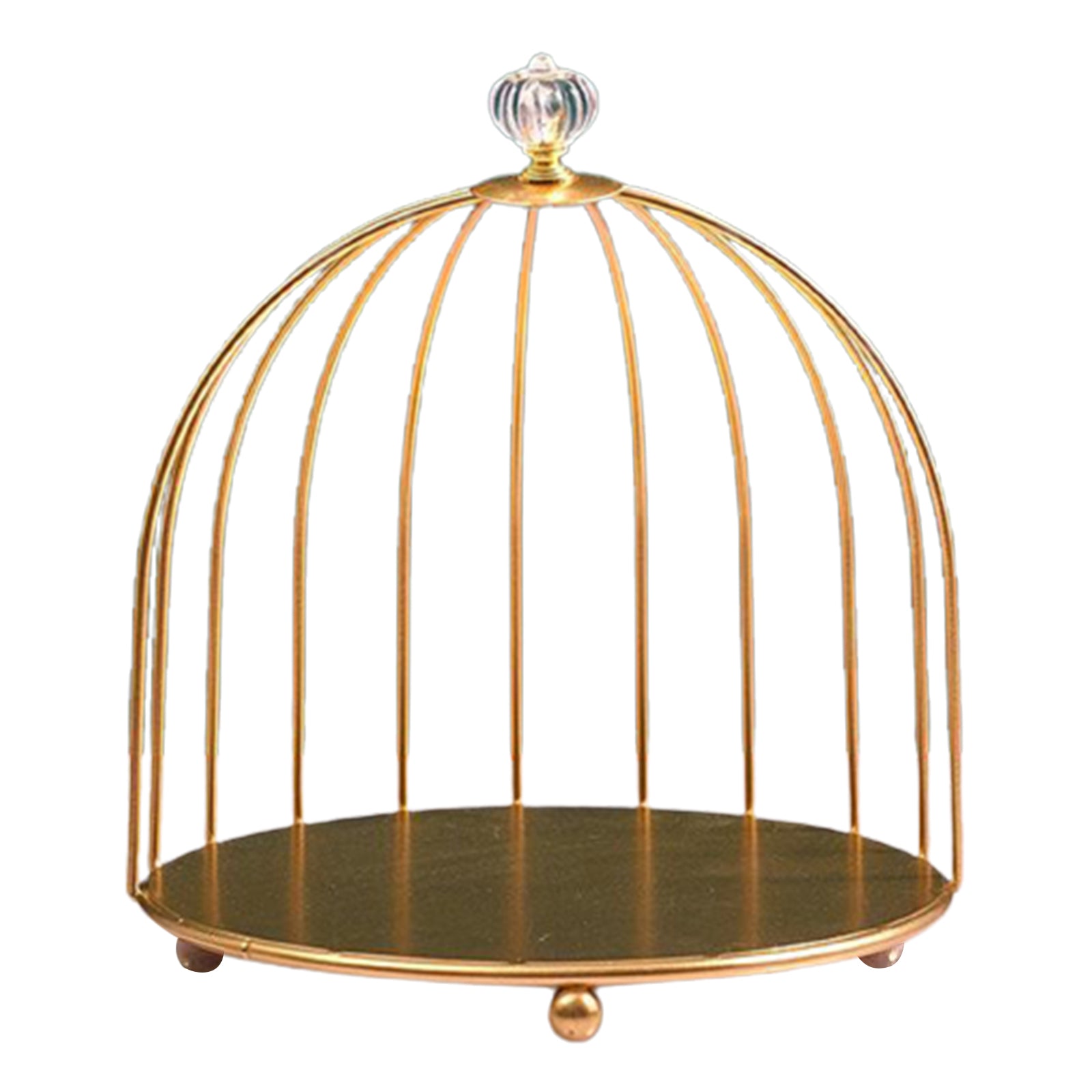 Bird Cage Desktop Perfume Organizer Holder Countertop Makeup Rack 1-Tier