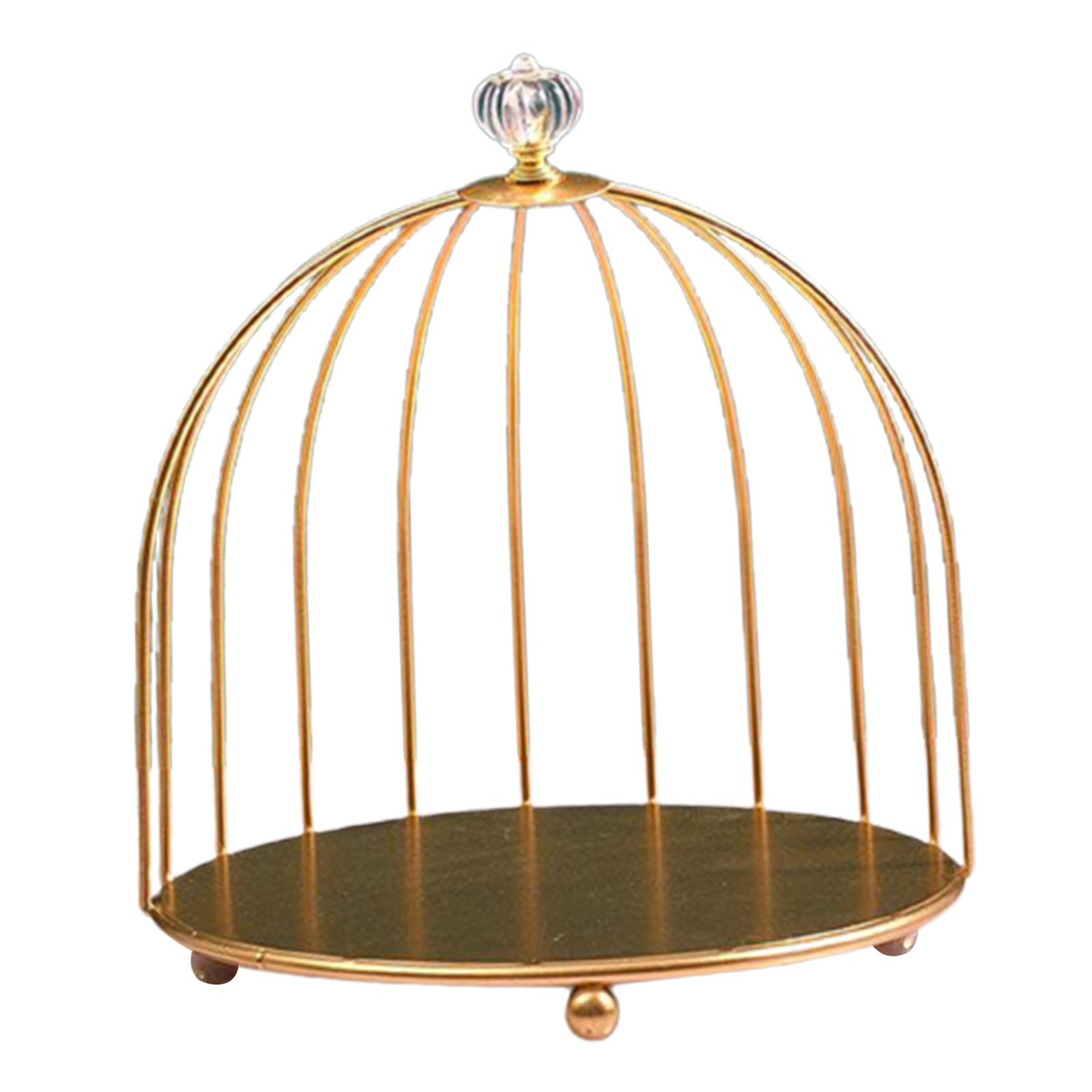 Bird Cage Desktop Perfume Organizer Holder Countertop Makeup Rack 1-Tier