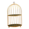 Bird Cage Desktop Perfume Organizer Holder Countertop Makeup Rack 2-Tiers